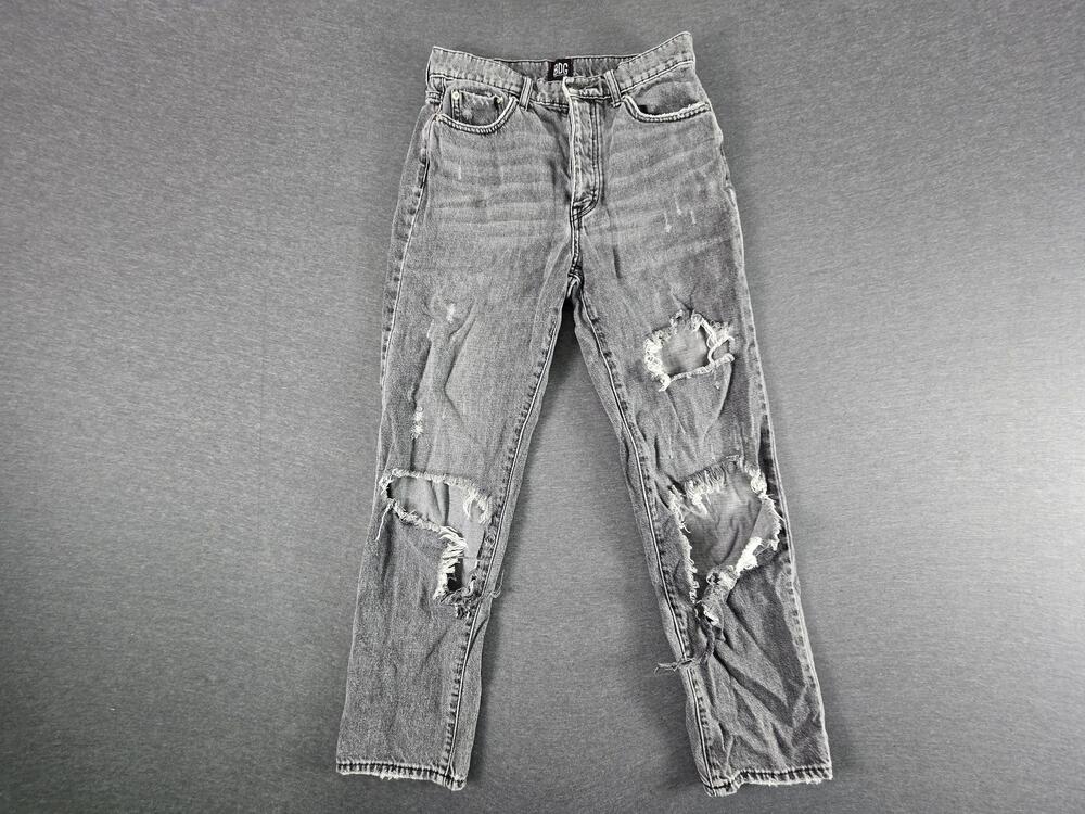 BDG Urban Outfitters Jeans Womens 27 Gray Slim Straight Distressed Denim Pants